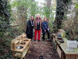 Opening of Mud Kitchen at Guston CofE School
